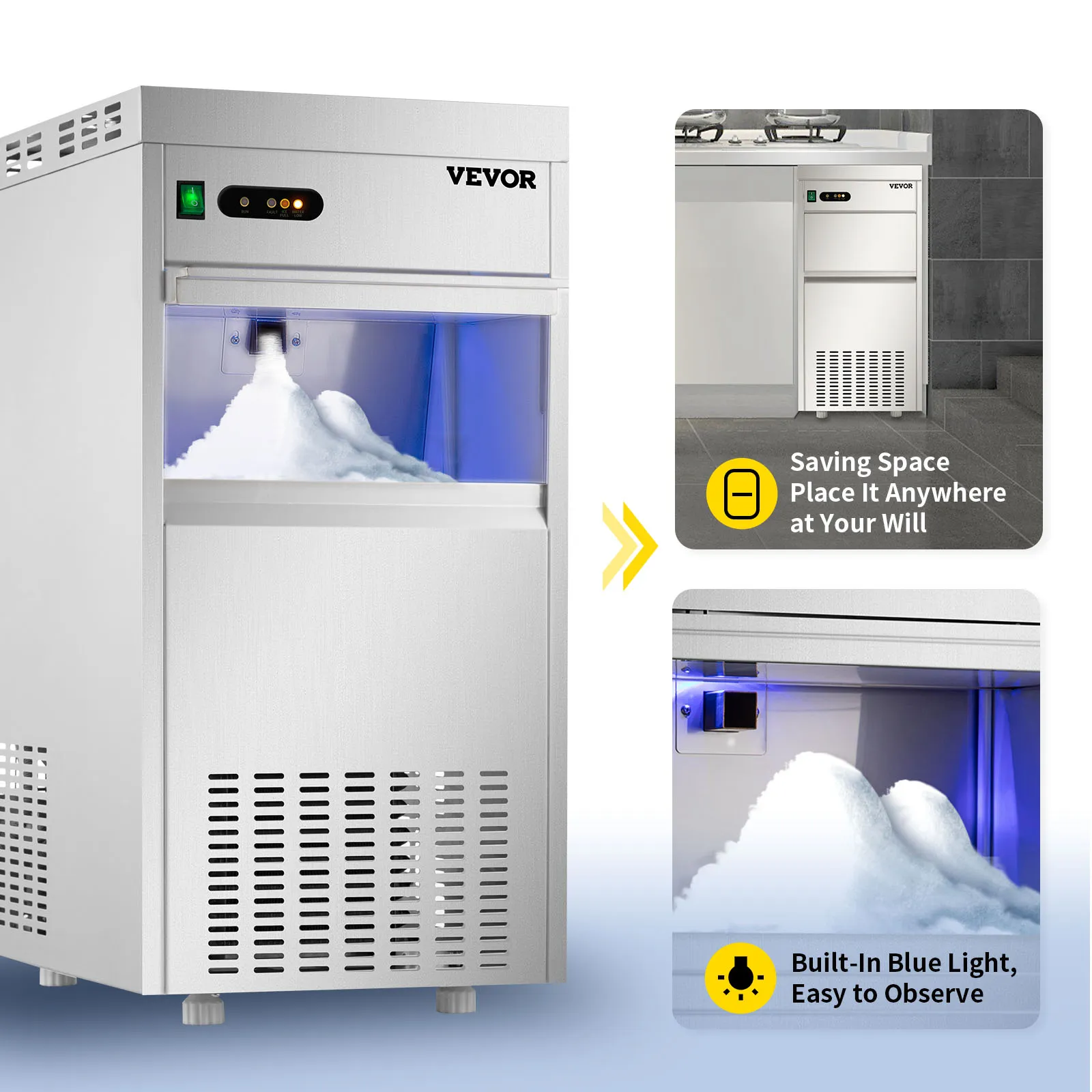 An application scenario or product detail of snow flake ice making machine - Image 19