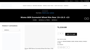 Nismo - OEM Gunmetal Wheel Rim