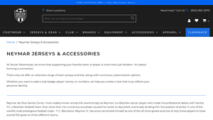 Soccer Wearhouse - Neymar Jerseys