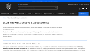 Soccer Wearhouse - Club Tijuana Jerseys