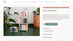 Social Print Studio - Tiny Bookshelf