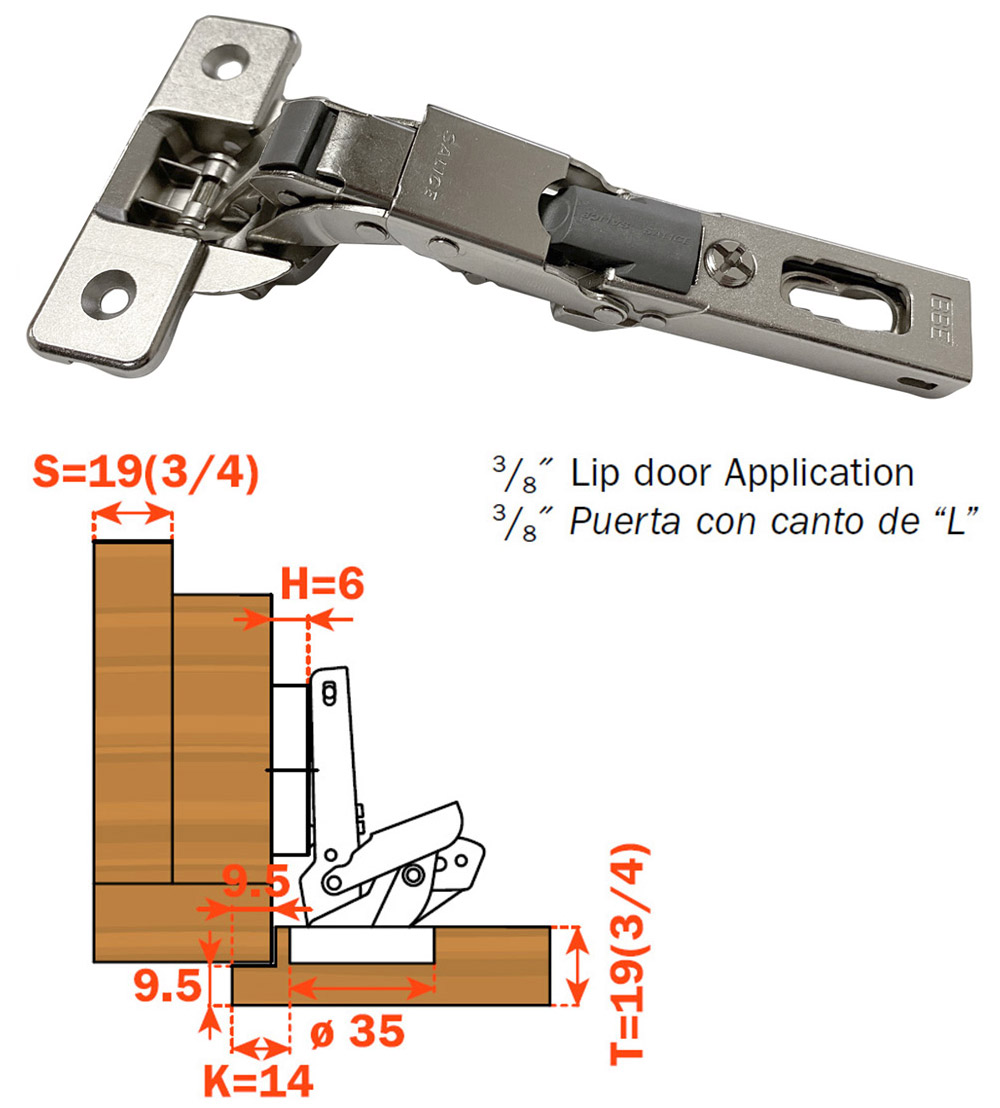 An application scenario or product detail of soft close concealed hinges - Image 24