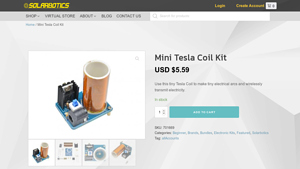 Solarbotics - Mini Tesla Coil Kit