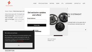 Solink Motor - Helical Bevel Gear