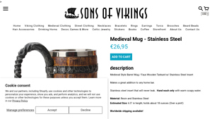 Sons of Vikings - Medieval Beer Mug