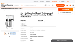AOW14 - 2 in 1 Multifunctional Electric Toothbrush and Water Flosser