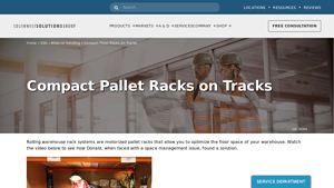 Southwest Solutions - Compact Rolling Pallet Racks