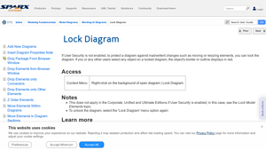 Sparx Systems - Lock Diagram Feature