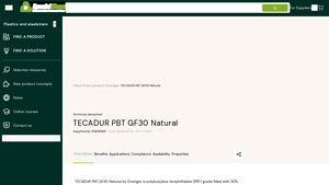 Ensinger - TECADUR PBT GF30 Natural