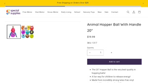 Special Supplies - Animal Hopper Ball With Handle 20