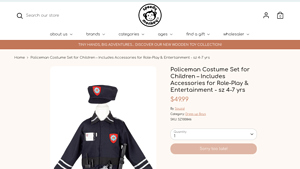 Souza - Policeman Costume Set for Children
