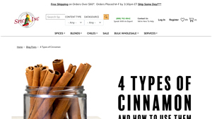 Spices Inc - Types of Cinnamon