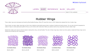 Spiderchain - Silicone Rubber Rings
