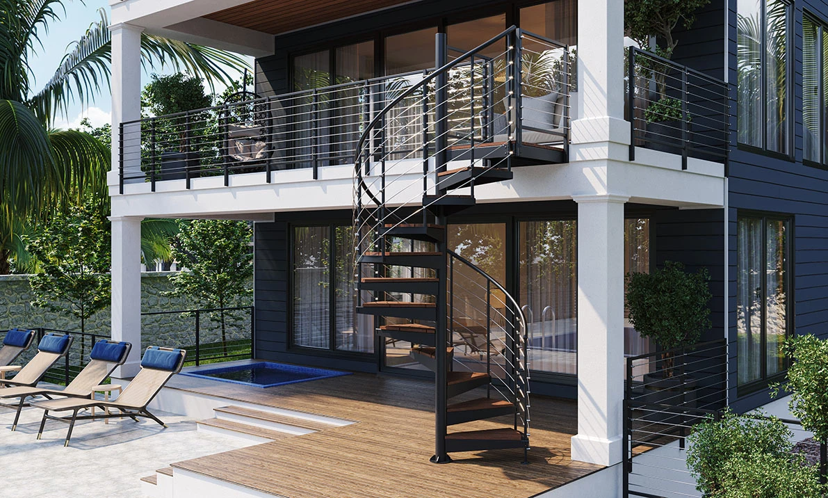 An application scenario or product detail of spiral staircase for sale - Image 16