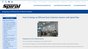 Spiral Manufacturing - Dust Collection Components