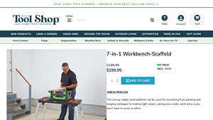 Sporty's Tool Shop - 7-in-1 Workbench-Scaffold