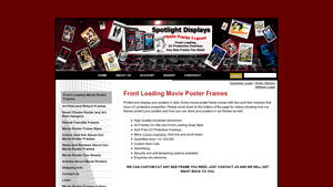 Spotlight Displays - Front Loading Movie Poster Frames