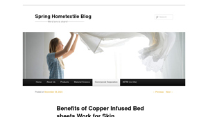 Spring Textile - Copper-Infused Bed Sheets