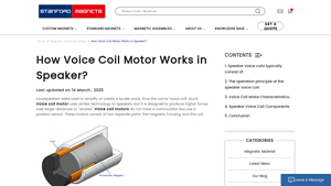 Stanford Magnets - Voice Coil Motor Solutions