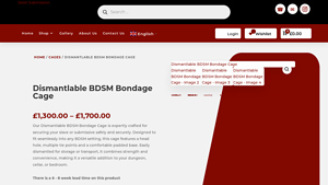 Steel Submission - Dismantlable BDSM Bondage Cage