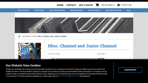 Steel Supply - Junior Channels