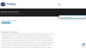 Sterling Plastics - RULON® Filled PTFE
