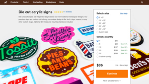 Sticker Mule - Custom Die Cut Acrylic Signs