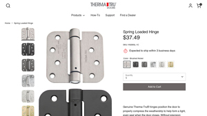 Therma-Tru - Spring Loaded Hinge