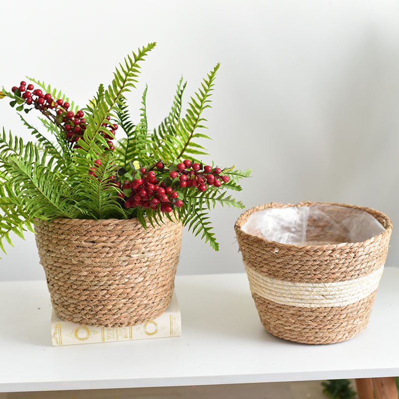 An application scenario or product detail of straw plant pots - Image 11