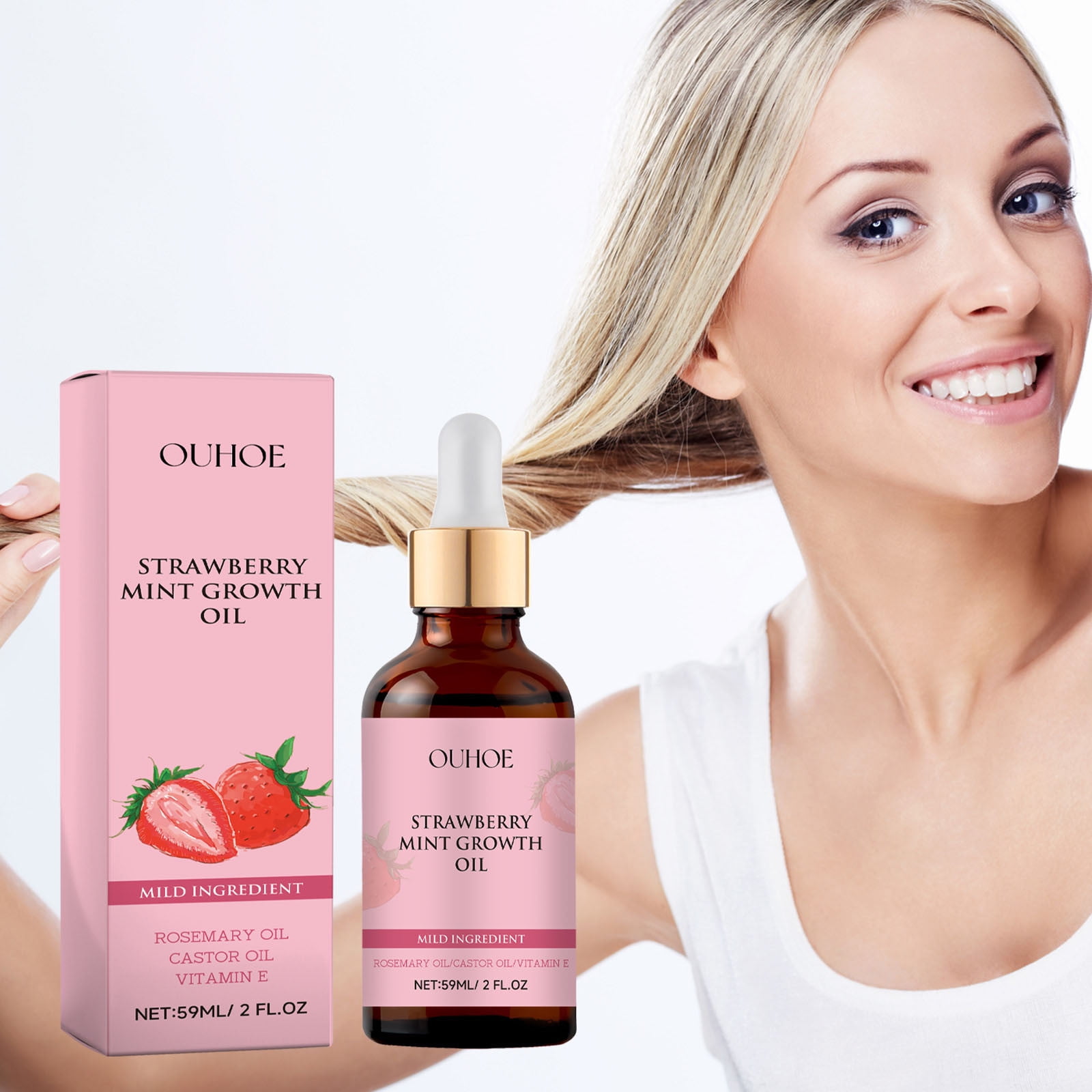 An application scenario or product detail of strawberry mint hair growth oil - Image 5