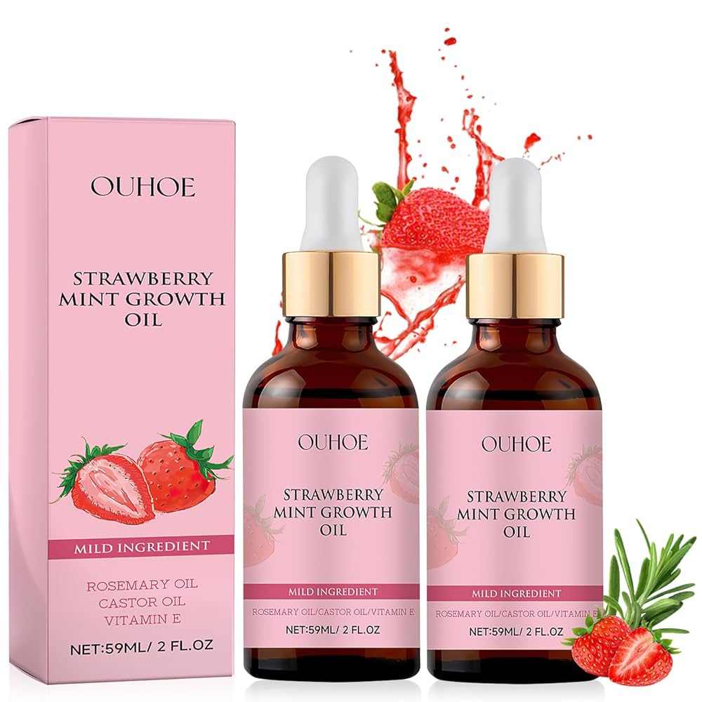 Featured image for the strawberry mint hair growth oil guide