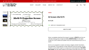 Stretchy Screens - DJ Screen 20x10 Ft