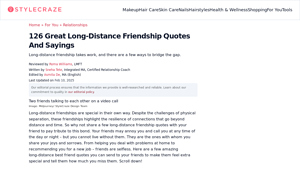 StyleCraze - Long-Distance Best Friend Quotes