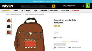 Domo Kun - Nerdy Kids Backpack
