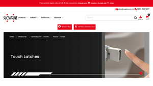Sugatsune - Magnetic Touch Latch White