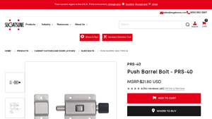 Sugatsune - Push Barrel Bolt PRS-40