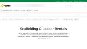 Sunbelt Rentals - Scaffolding and Ladders