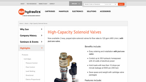 Sun Hydraulics - High-Capacity Solenoid Valves