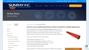 Sunray - Cut-to-Width Polyurethane Rollers