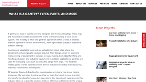 Superior Rigging - Gantry Cranes