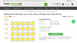 Super Lighting - COB LED Chip Light Source
