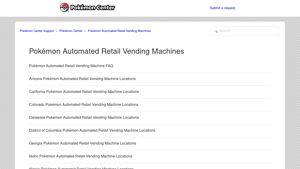 Pokémon - Automated Retail Vending Machines