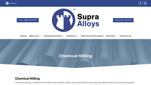 SupraAlloys - Precision Chemical Milling Solutions