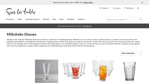Sur La Table - Milkshake Glasses
