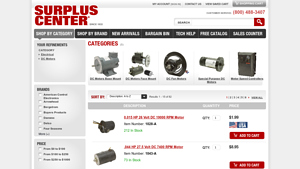 Surplus Center - Key DC Motors