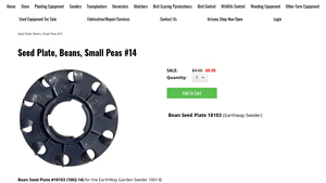 Sutton Ag - Seed Plate for EarthWay Garden Seeder