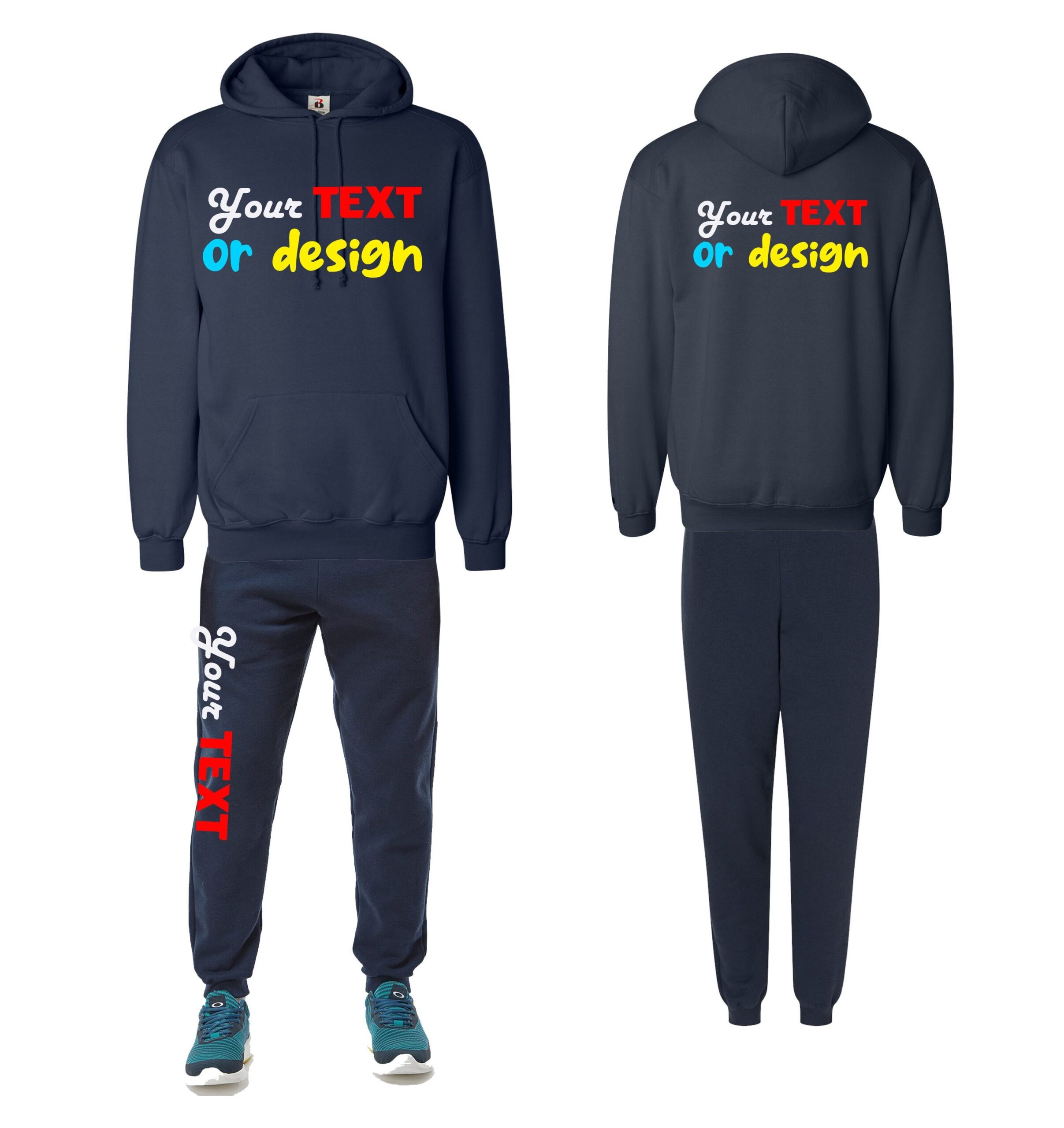 An application scenario or product detail of sweatsuit set for men personal design - Image 12