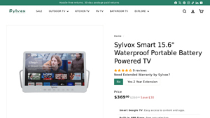 Sylvox - Smart 15.6 Waterproof Portable TV