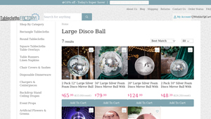 TableclothsFactory - Large Disco Balls