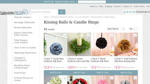 TableclothsFactory - Kissing Balls & Candle Rings Collection